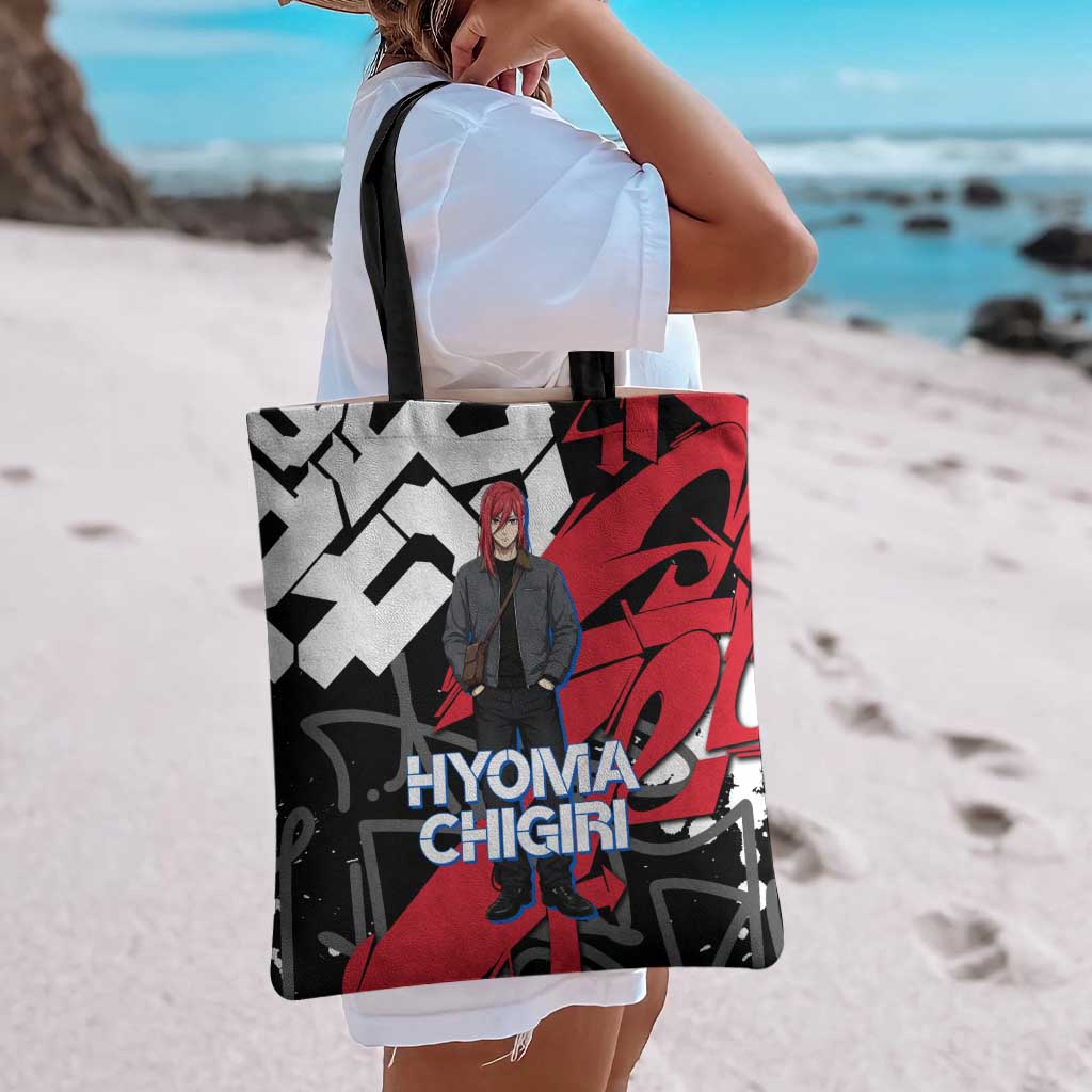 Hyoma Chigiri Blue Lock Tote Bag Urban Graffiti Street Art Style