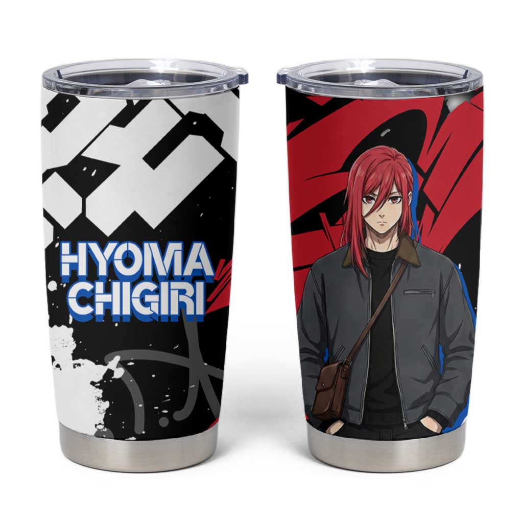Hyoma Chigiri Blue Lock Tumbler Cup Urban Graffiti Street Art Style