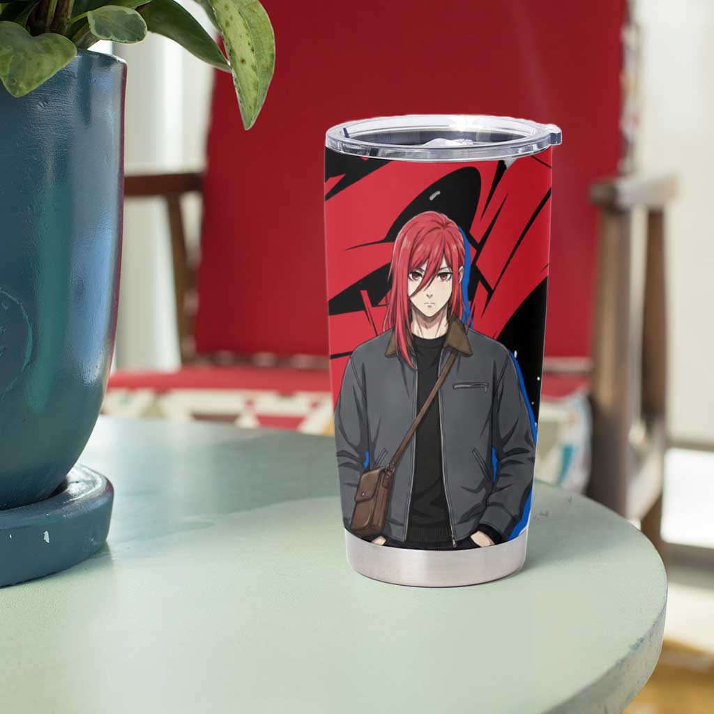 Hyoma Chigiri Blue Lock Tumbler Cup Urban Graffiti Street Art Style