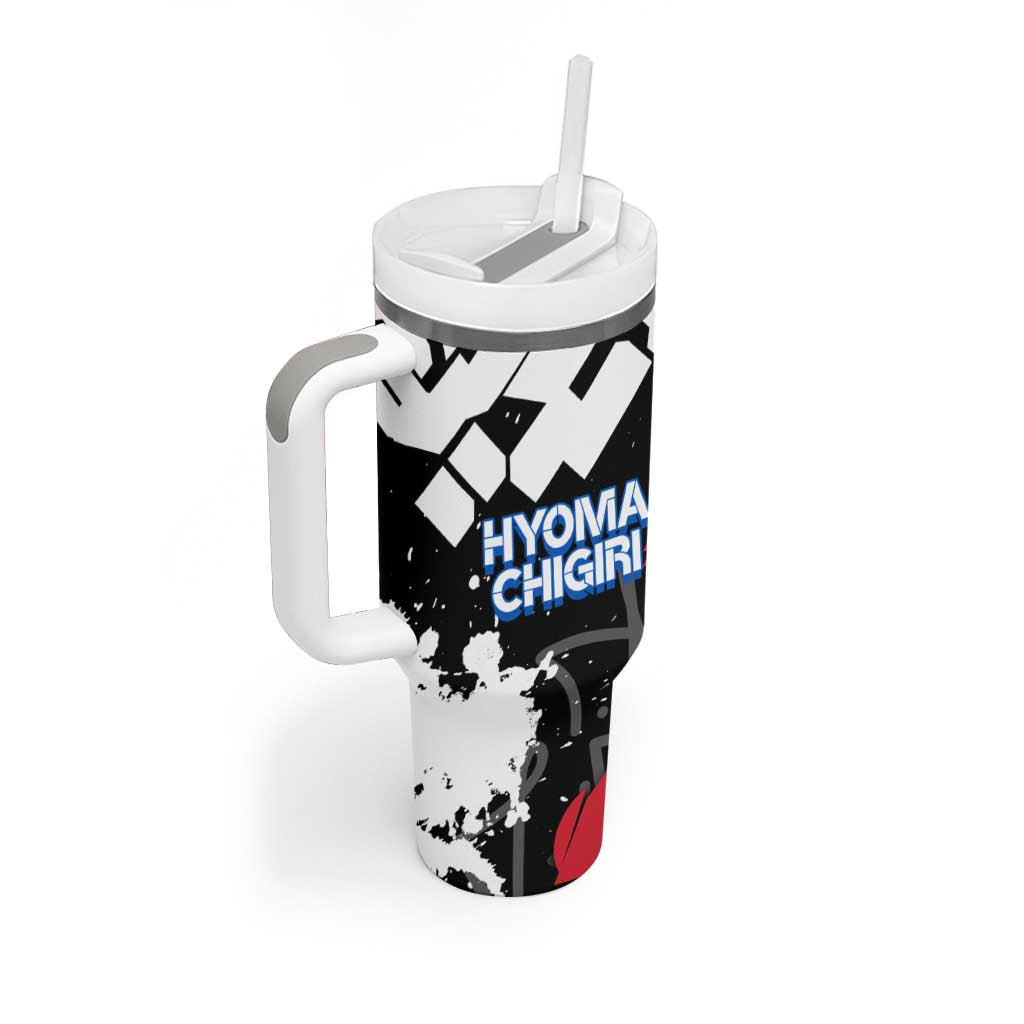 Hyoma Chigiri Blue Lock Tumbler With Handle Urban Graffiti Street Art Style