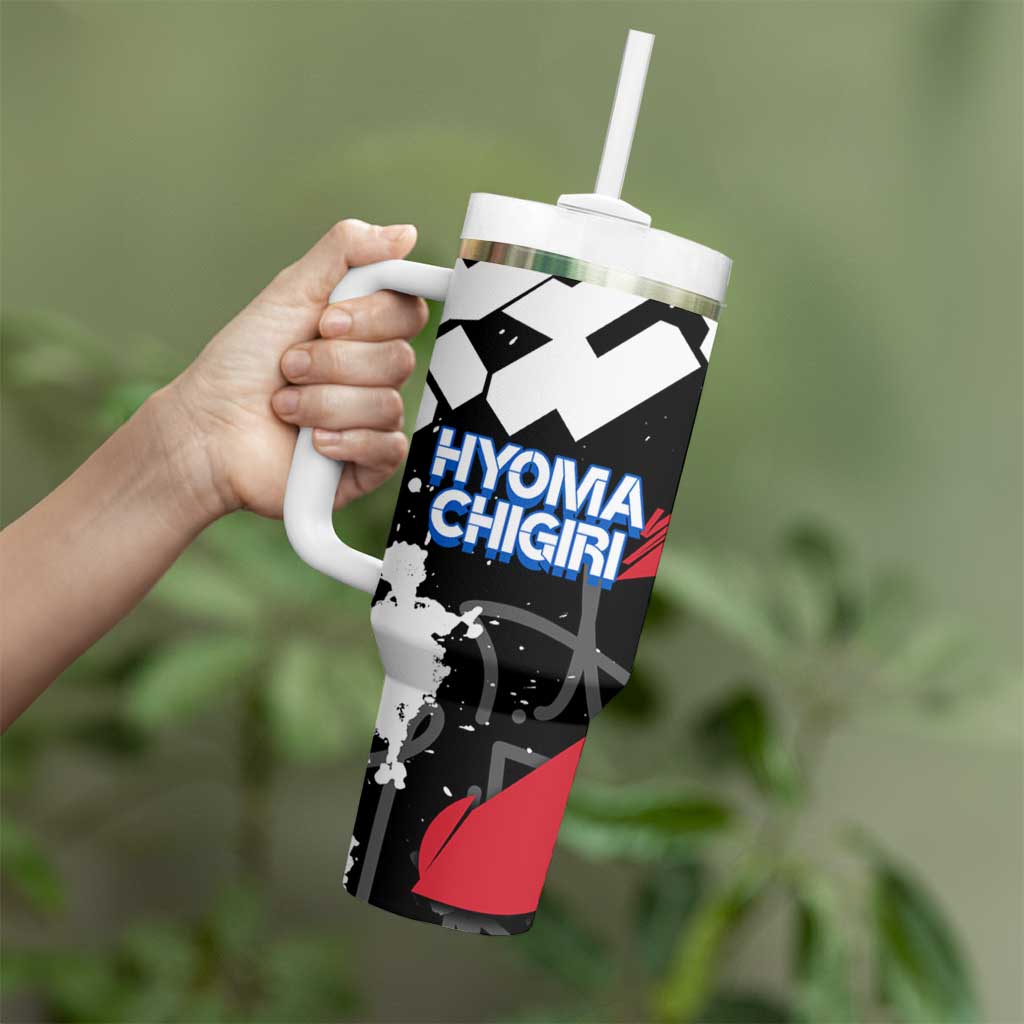 Hyoma Chigiri Blue Lock Tumbler With Handle Urban Graffiti Street Art Style