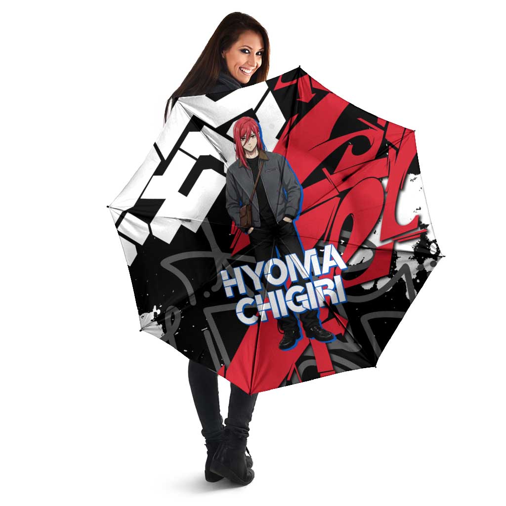 Hyoma Chigiri Blue Lock Umbrella Urban Graffiti Street Art Style