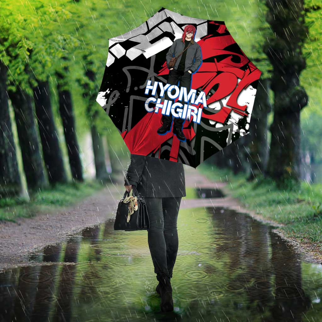 Hyoma Chigiri Blue Lock Umbrella Urban Graffiti Street Art Style