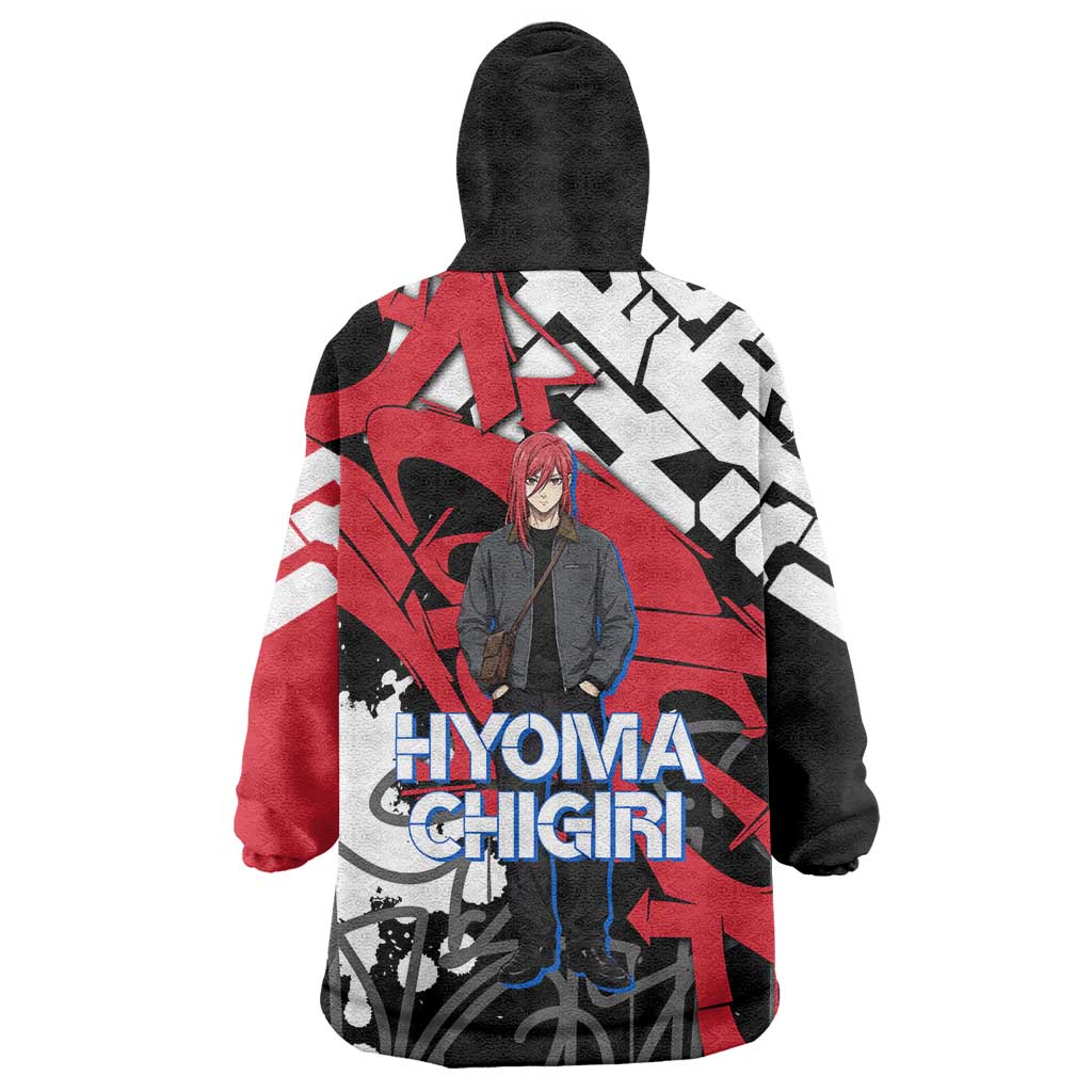 Hyoma Chigiri Blue Lock Wearable Blanket Hoodie Urban Graffiti Street Art Style