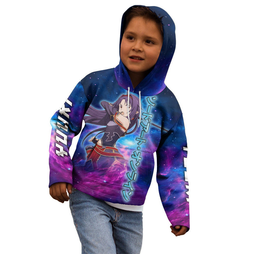 Yuuki Kid Hoodie Sword Art Galaxy Style