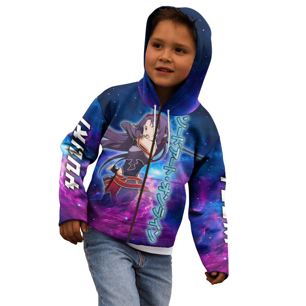 Yuuki Kid Hoodie Sword Art Galaxy Style