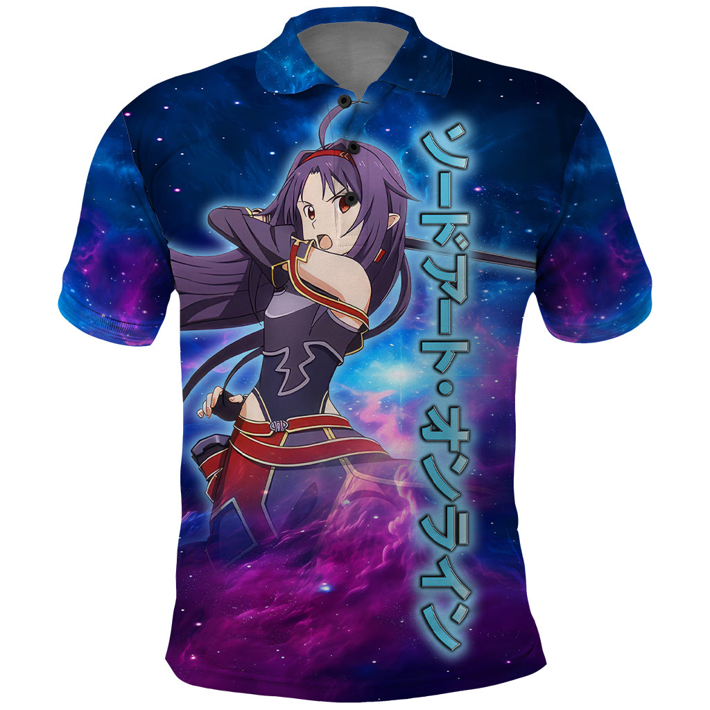 Yuuki Polo Shirt Sword Art Galaxy Style