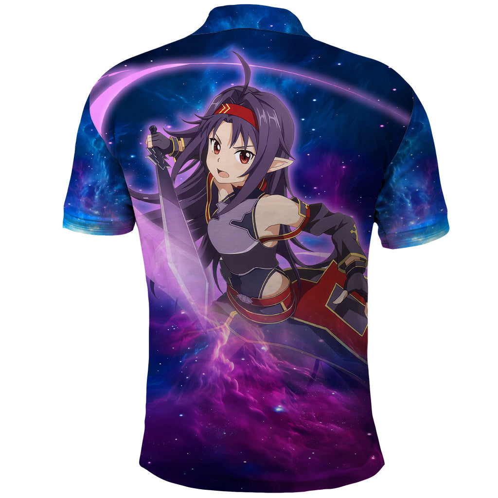 Yuuki Polo Shirt Sword Art Galaxy Style