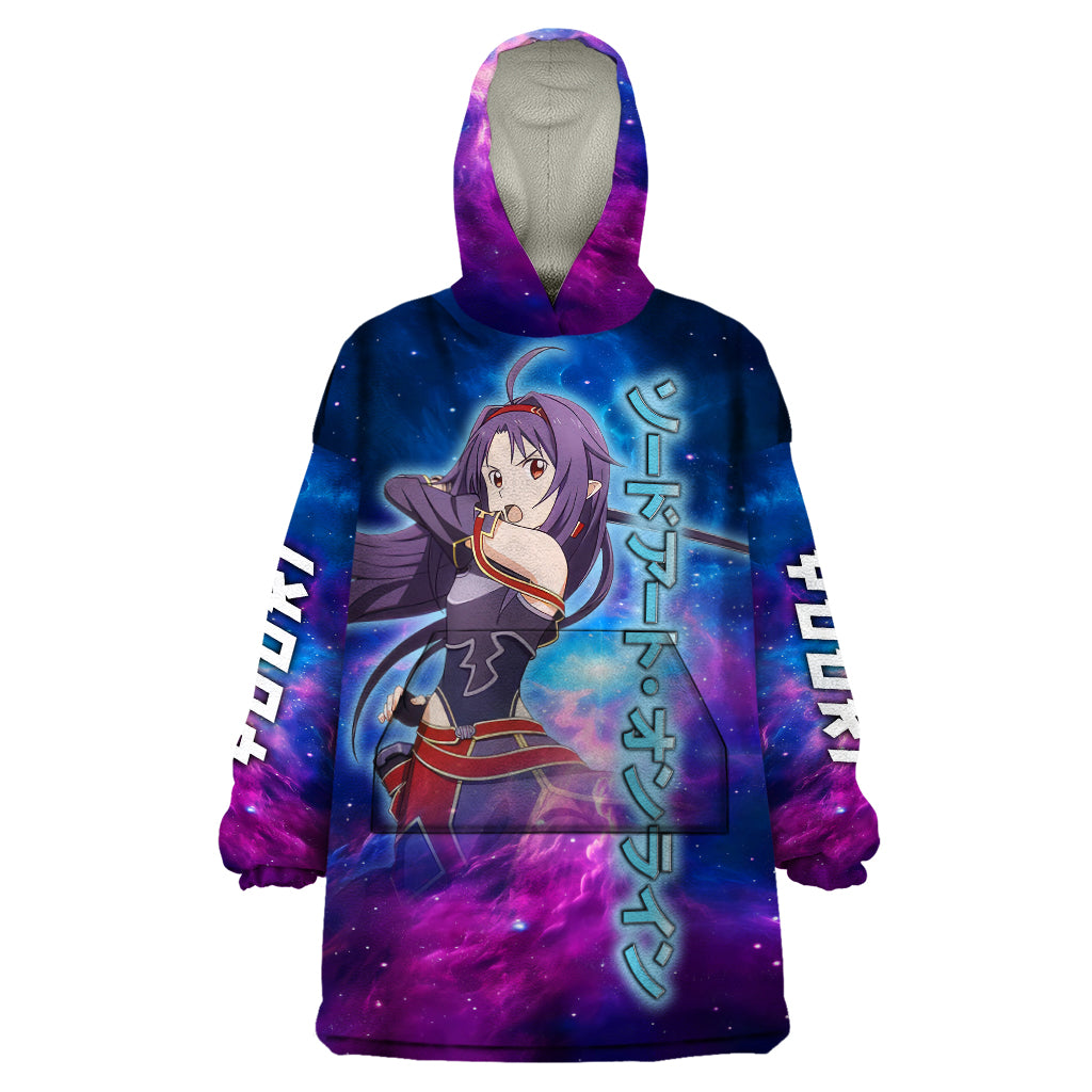 Yuuki Wearable Blanket Hoodie Sword Art Galaxy Style