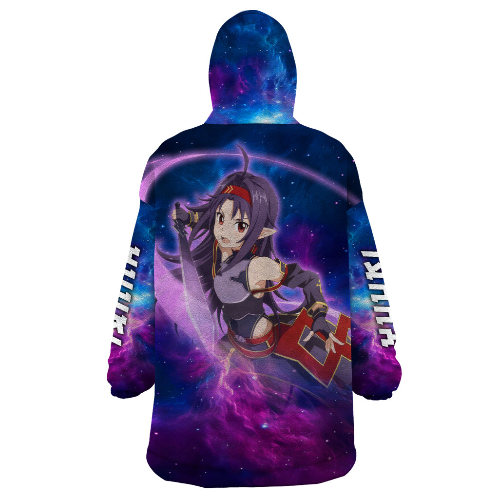 Yuuki Wearable Blanket Hoodie Sword Art Galaxy Style