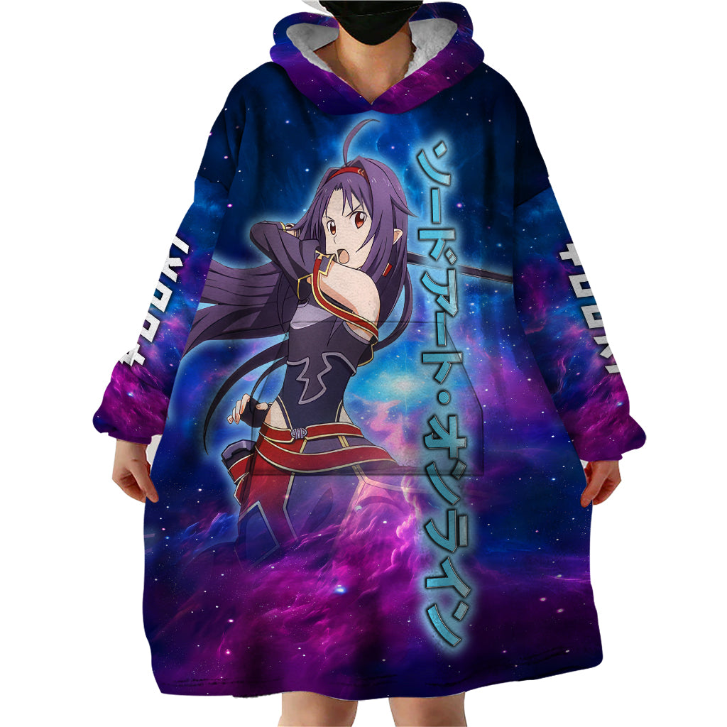 Yuuki Wearable Blanket Hoodie Sword Art Galaxy Style