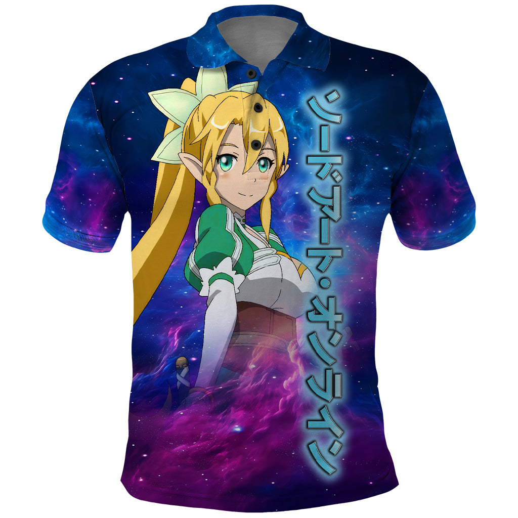 Leafa Polo Shirt Sword Art Galaxy Style