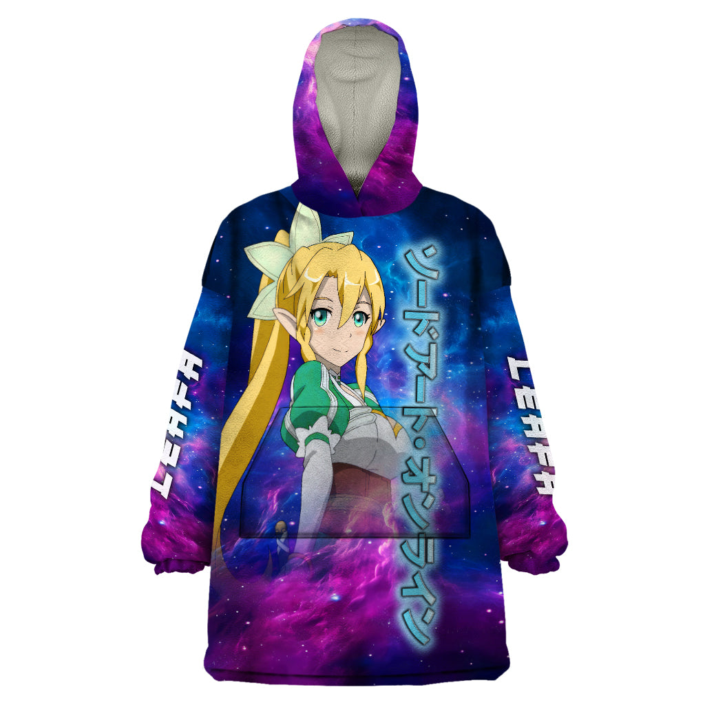 Leafa Wearable Blanket Hoodie Sword Art Galaxy Style