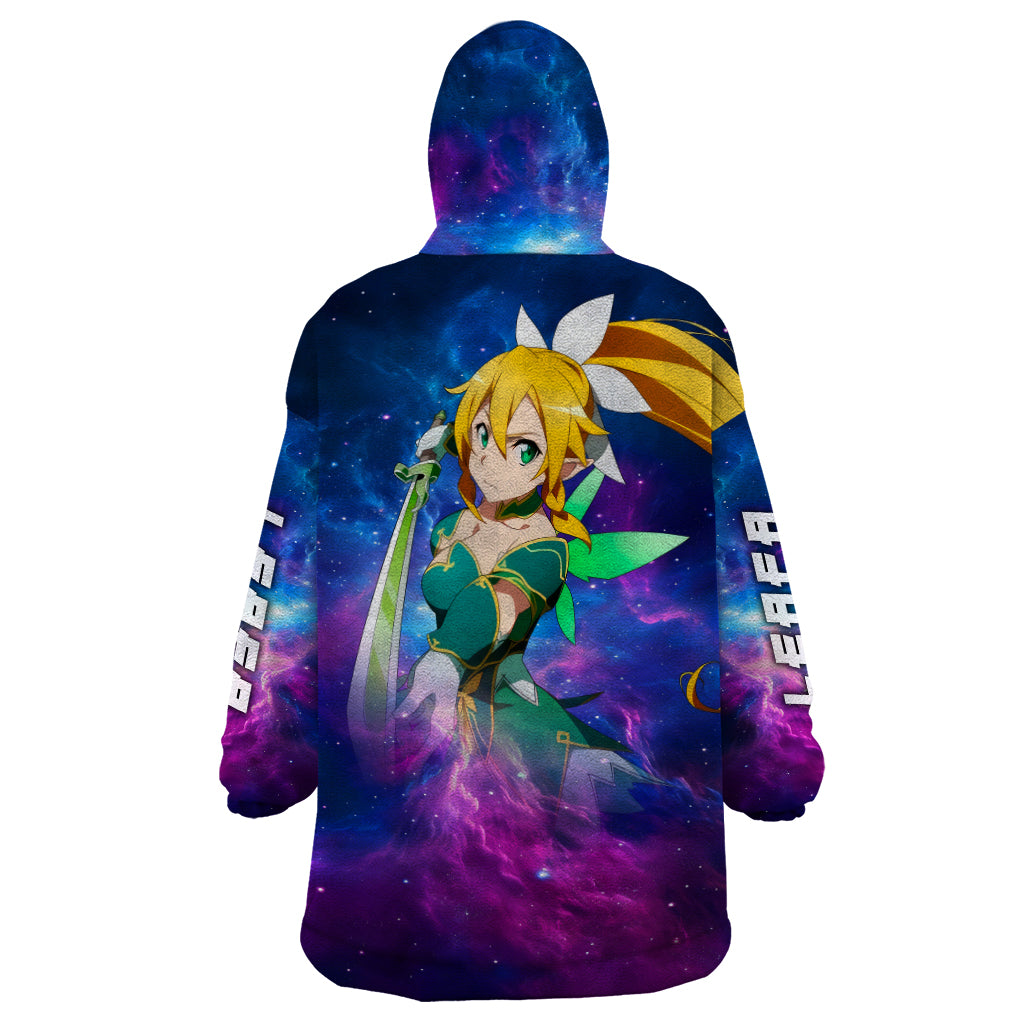 Leafa Wearable Blanket Hoodie Sword Art Galaxy Style