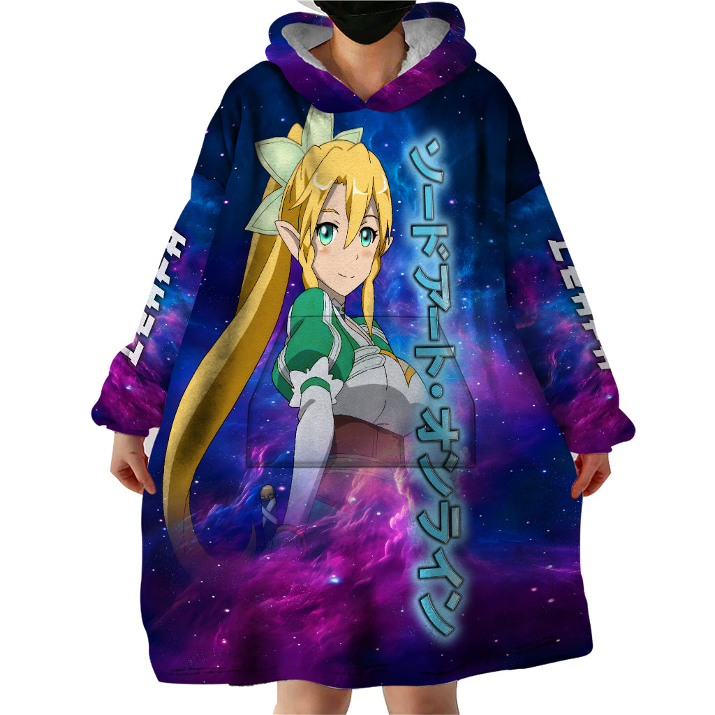 Leafa Wearable Blanket Hoodie Sword Art Galaxy Style
