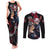 Tengen Uzui Couples Matching Tank Maxi Dress and Long Sleeve Button Shirt Demon Slayer