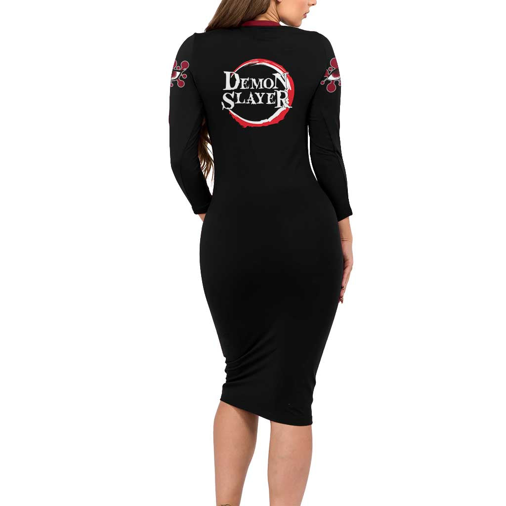 Tengen Uzui Long Sleeve Bodycon Dress Demon Slayer TS04