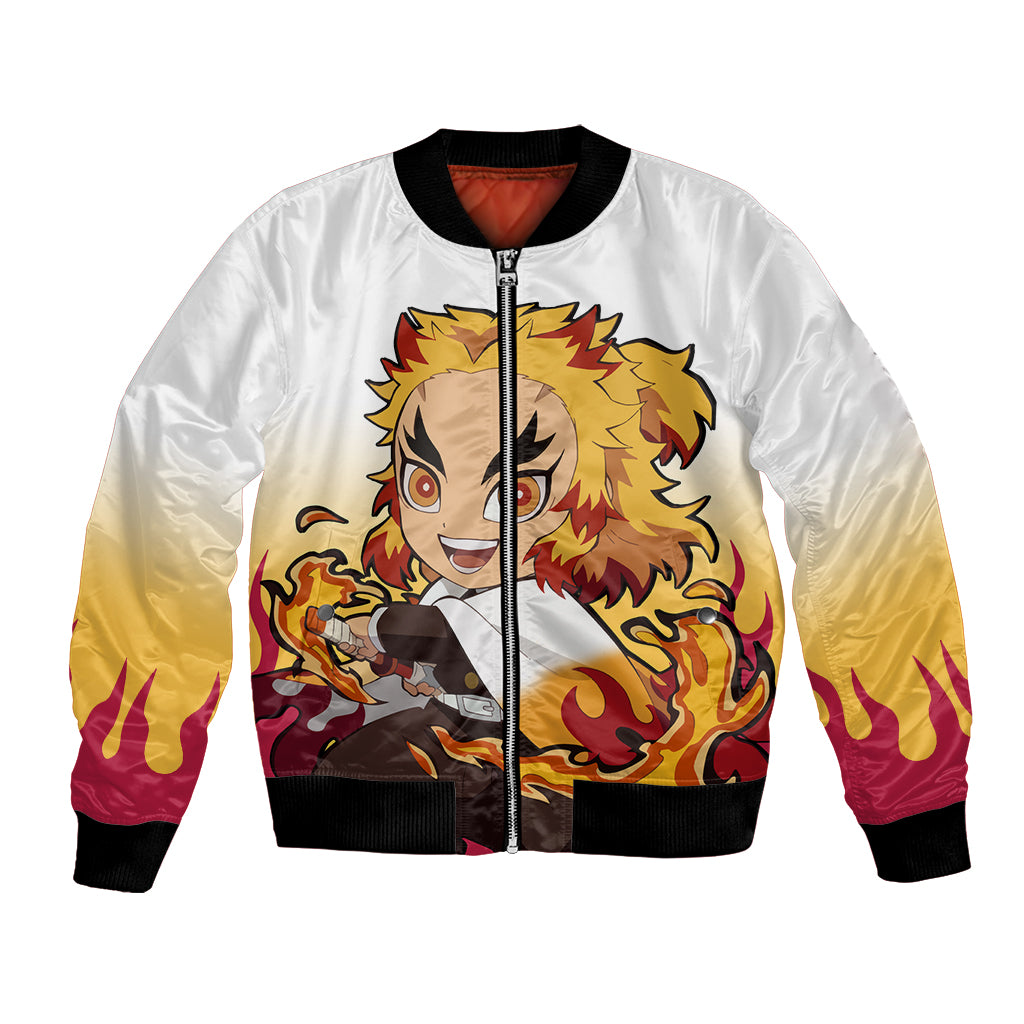 Rengoku Bomber Jacket Demon Slayer Funny Style