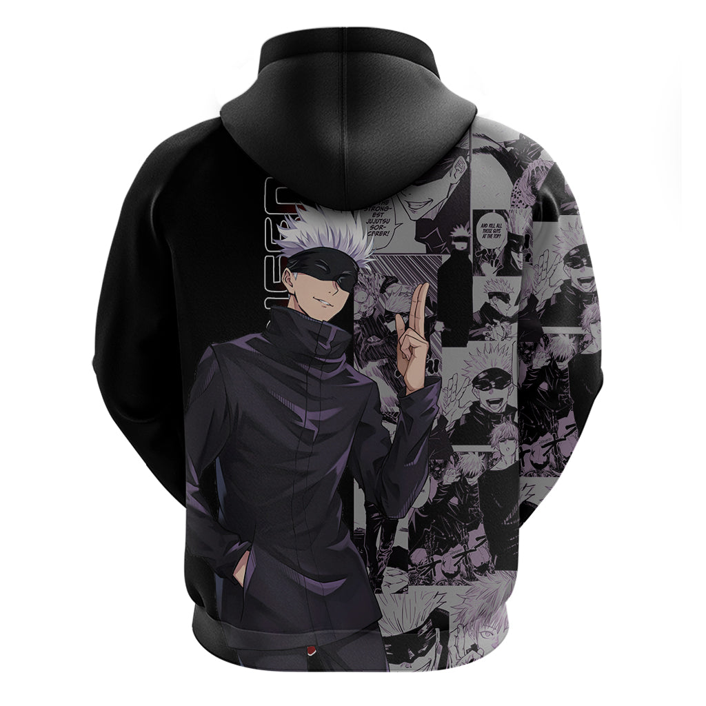 Satoru Gojo - Jujutsu Kaisen Hoodie Manga Style