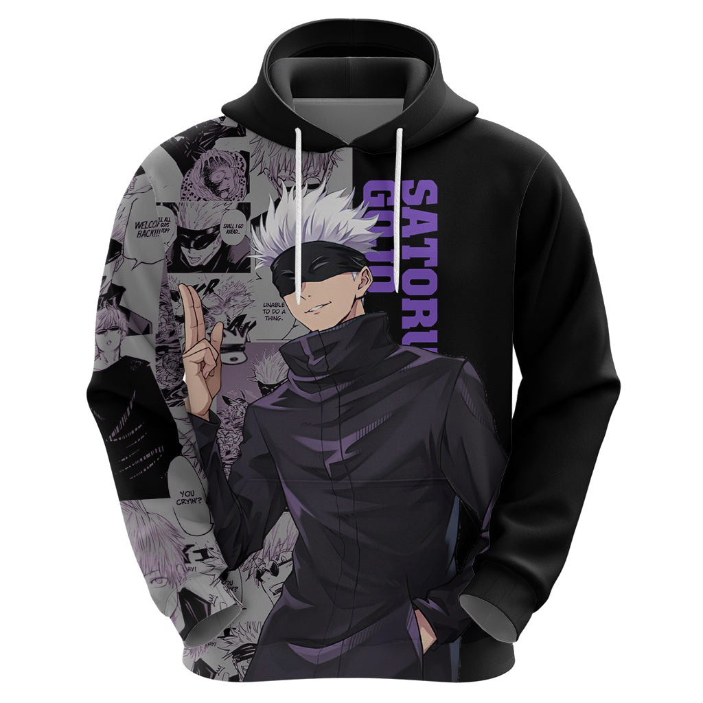 Satoru Gojo - Jujutsu Kaisen Hoodie Manga Style