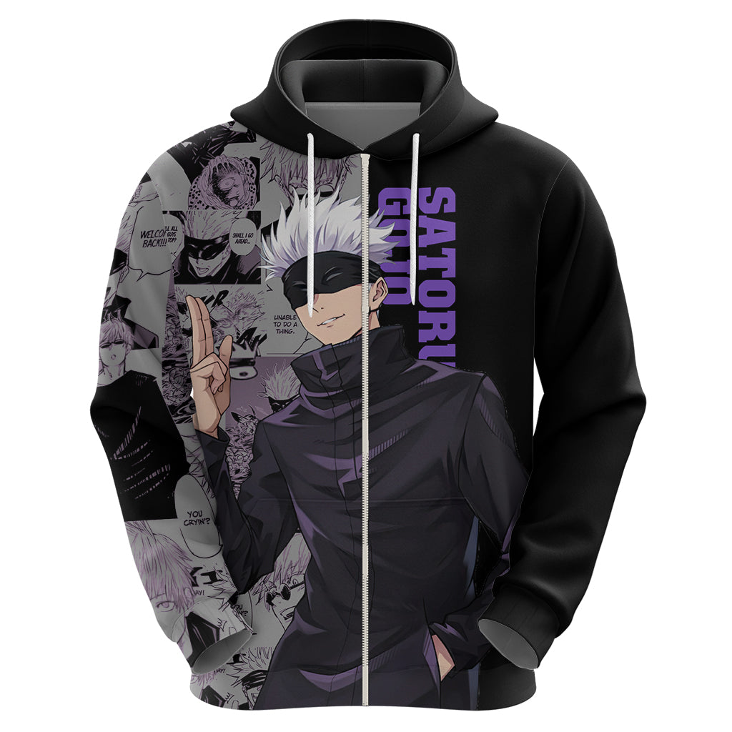 Satoru Gojo - Jujutsu Kaisen Hoodie Manga Style