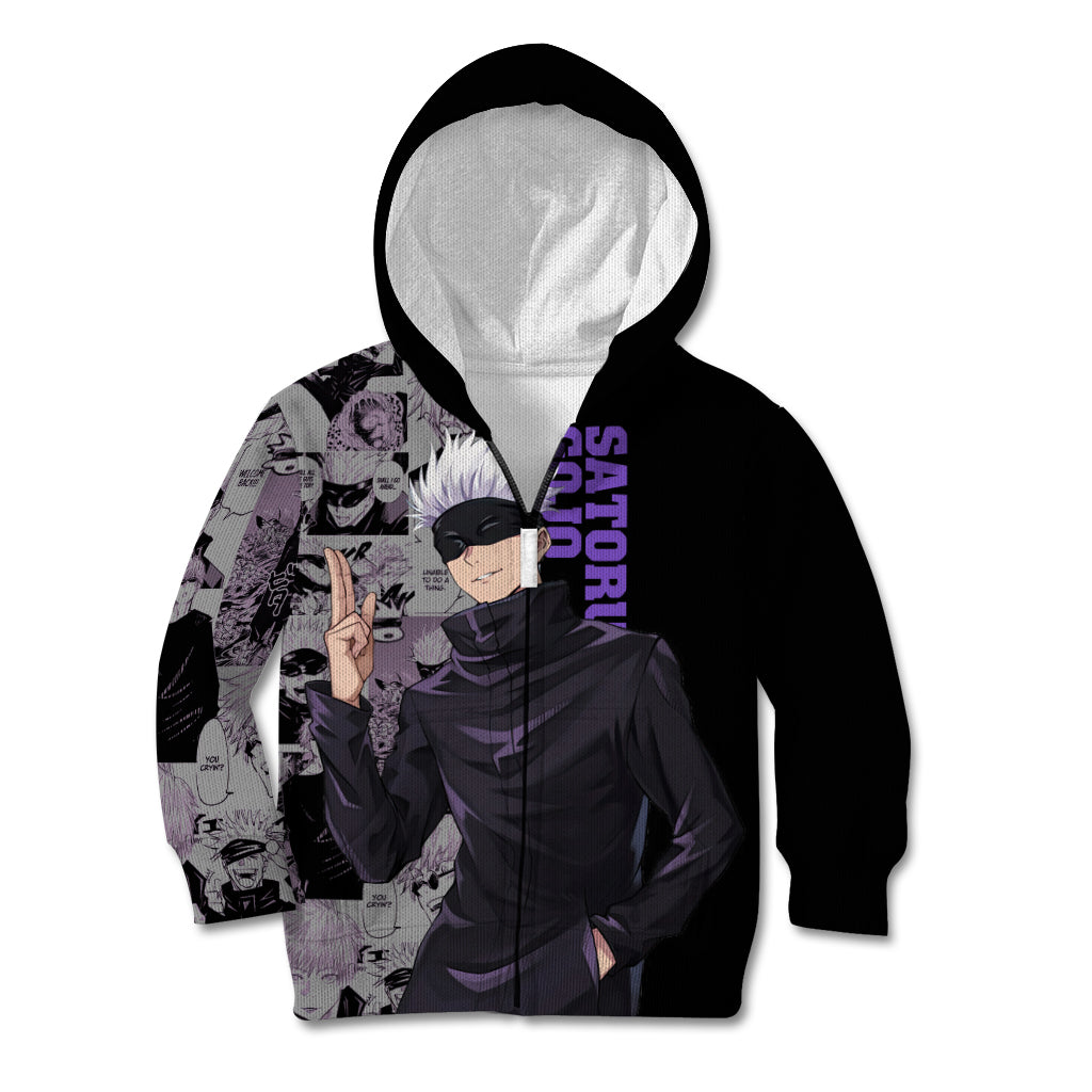 Satoru Gojo - Jujutsu Kaisen Kid Hoodie Manga Style