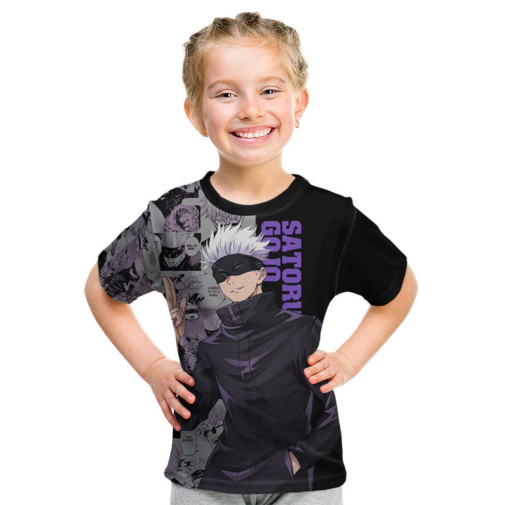 Satoru Gojo - Jujutsu Kaisen Kid T Shirt Manga Style