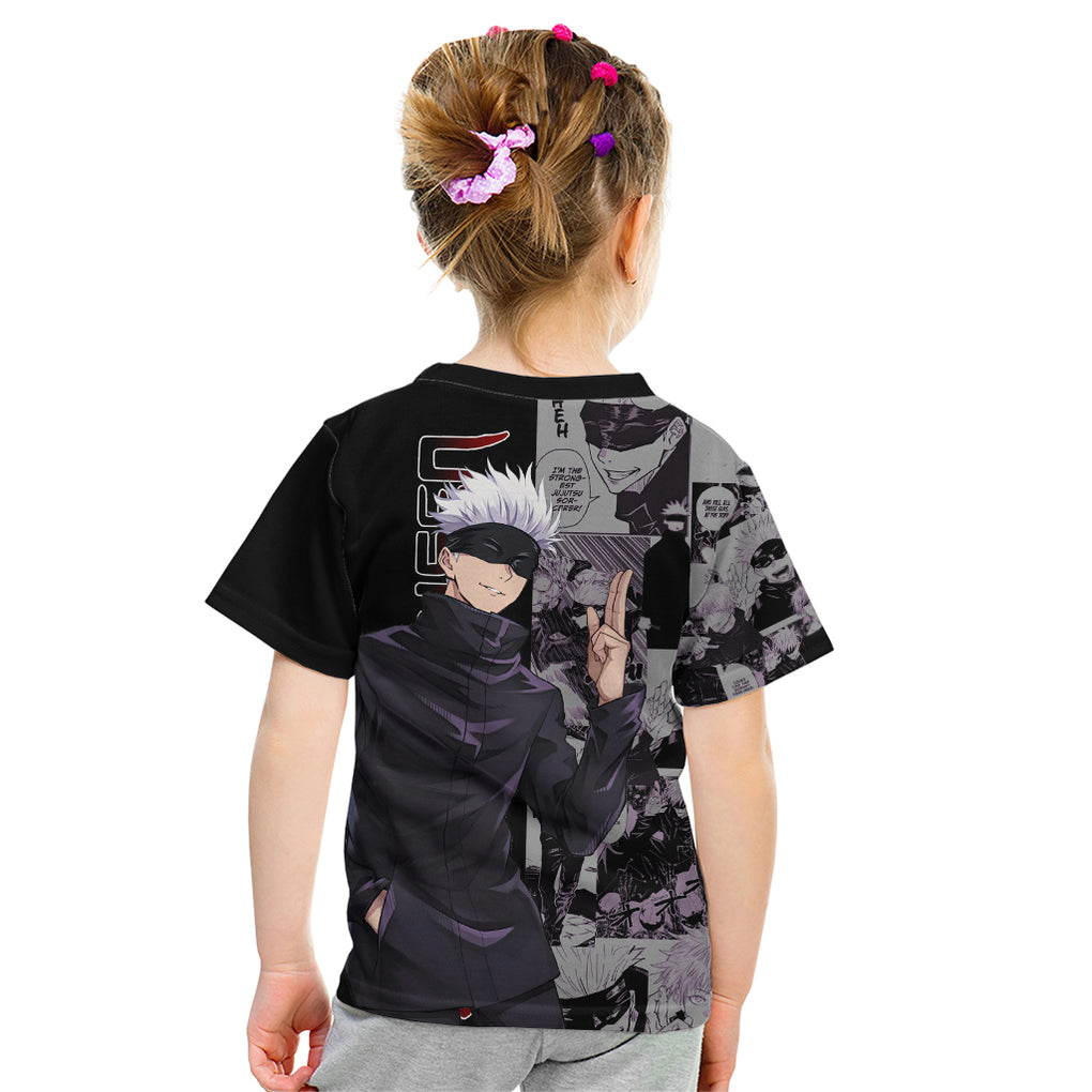 Satoru Gojo - Jujutsu Kaisen Kid T Shirt Manga Style