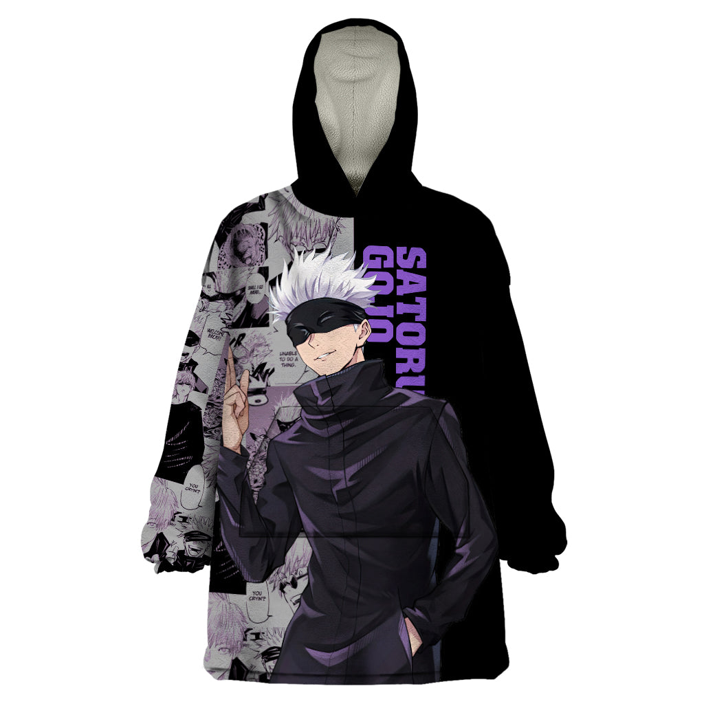 Satoru Gojo - Jujutsu Kaisen Wearable Blanket Hoodie Manga Style