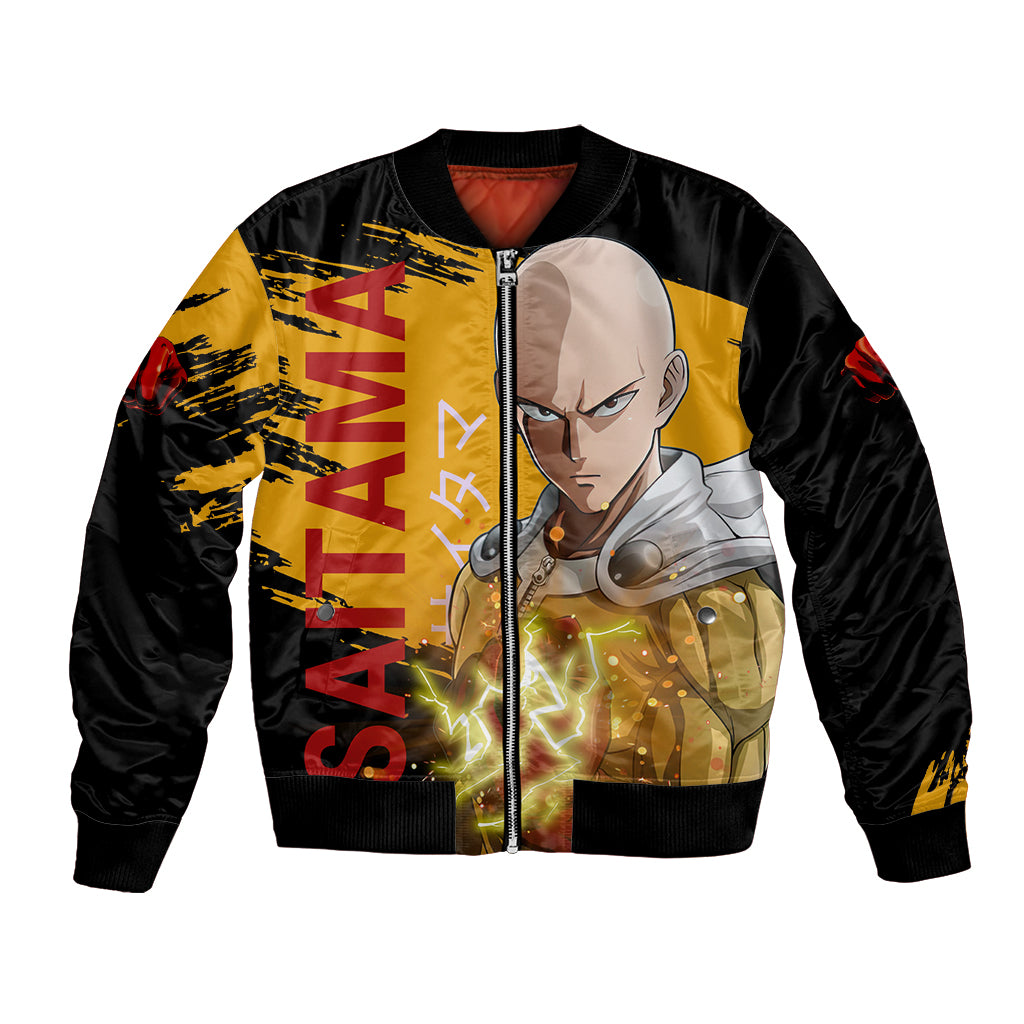 Saitama Bomber Jacket Funny and Cool One Punch Man Anime