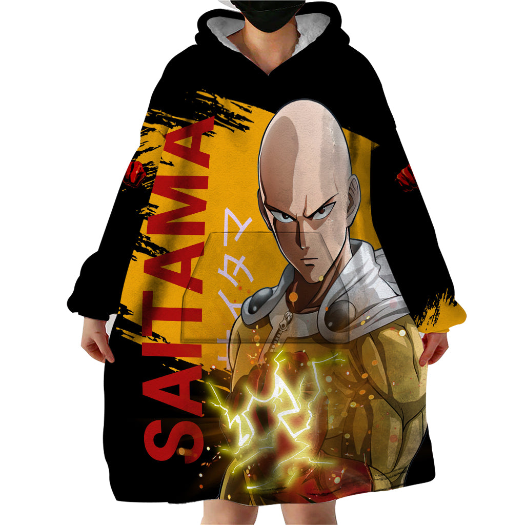 Saitama Wearable Blanket Hoodie Funny and Cool One Punch Man Anime