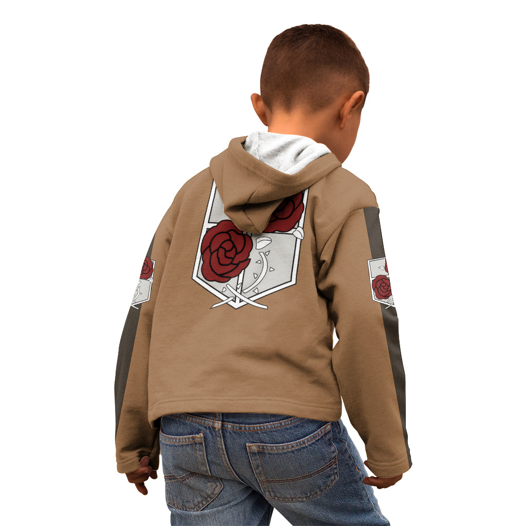 Stationary Guard Kid Hoodie Attack On Tittan Anime Style