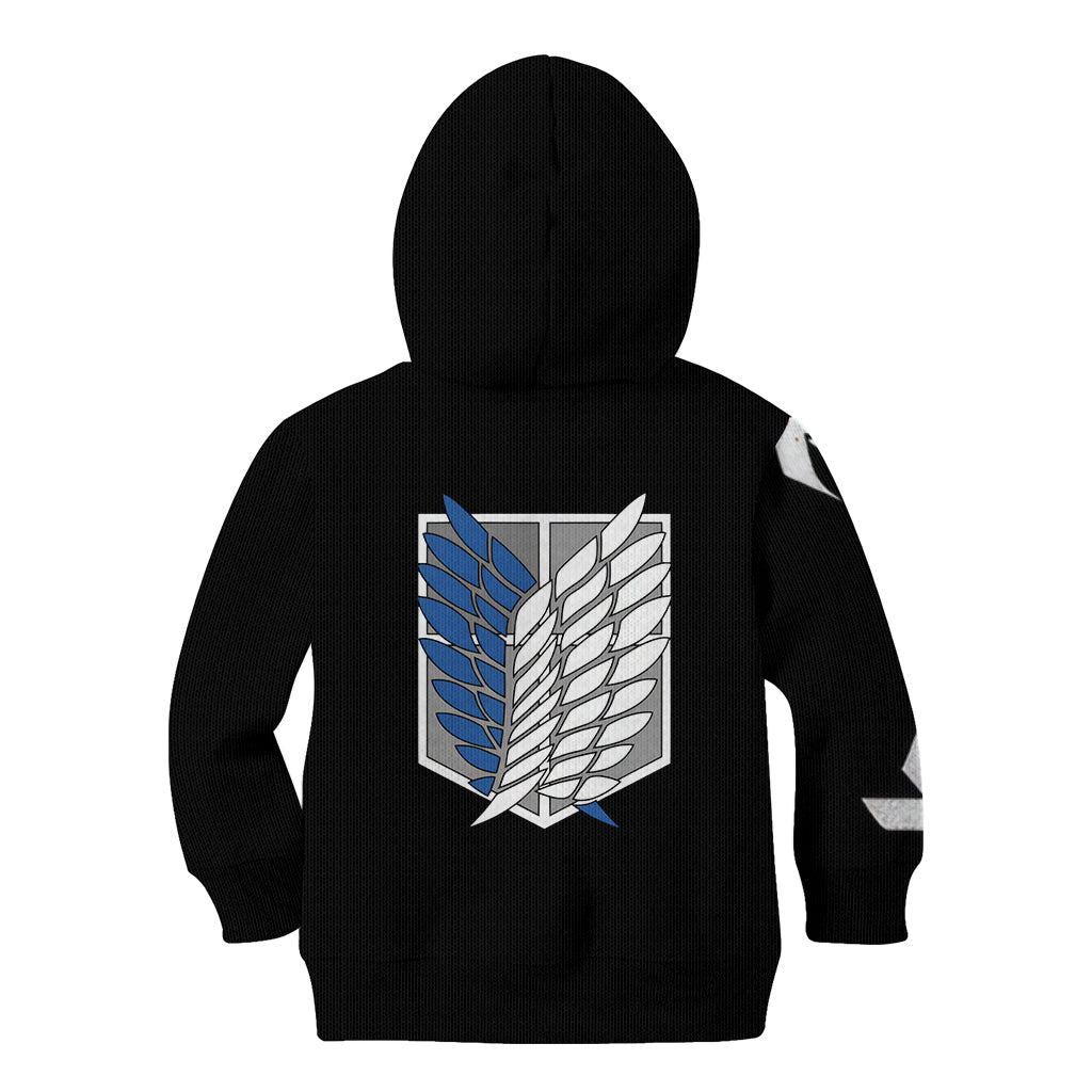 Mikasa Ackerman Kid Hoodie Attack On Tittan Anime Style