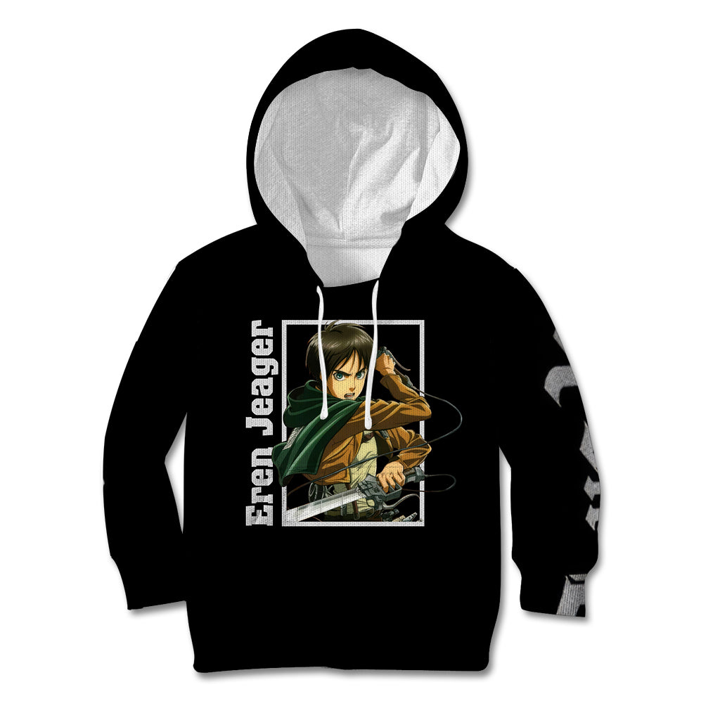 Eren Jeager Kid Hoodie Attack On Tittan Anime Style