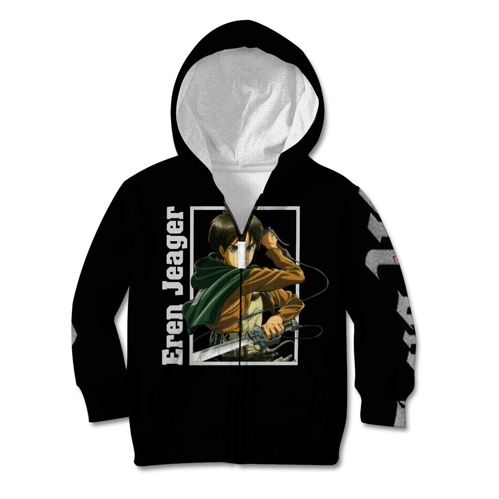 Eren Jeager Kid Hoodie Attack On Tittan Anime Style