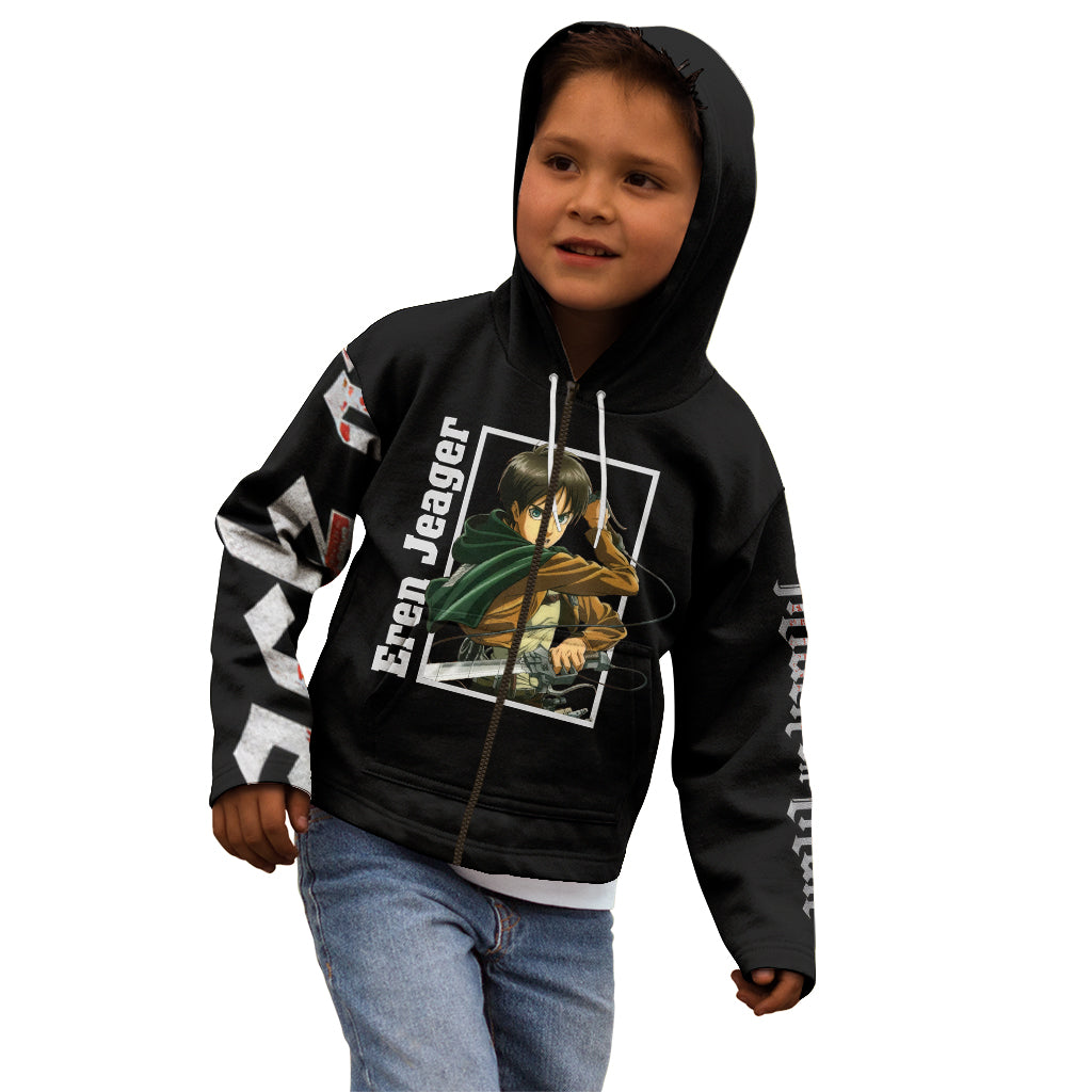 Eren Jeager Kid Hoodie Attack On Tittan Anime Style