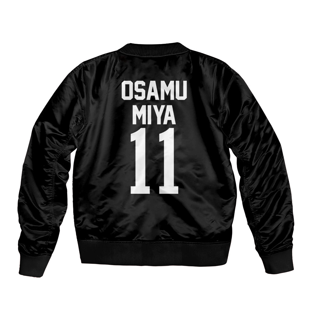 Inarizaki Osamu Miya Bomber Jacket Haikyuu Anime Style