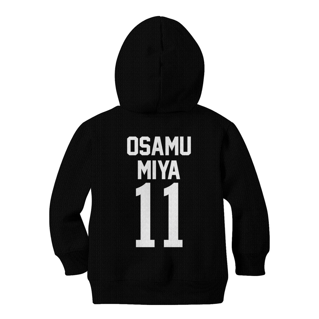 Inarizaki Osamu Miya Kid Hoodie Haikyuu Anime Style