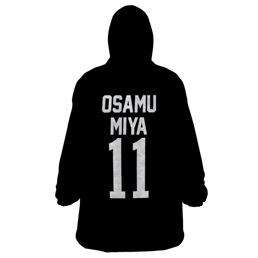 Inarizaki Osamu Miya Wearable Blanket Hoodie Haikyuu Anime Style
