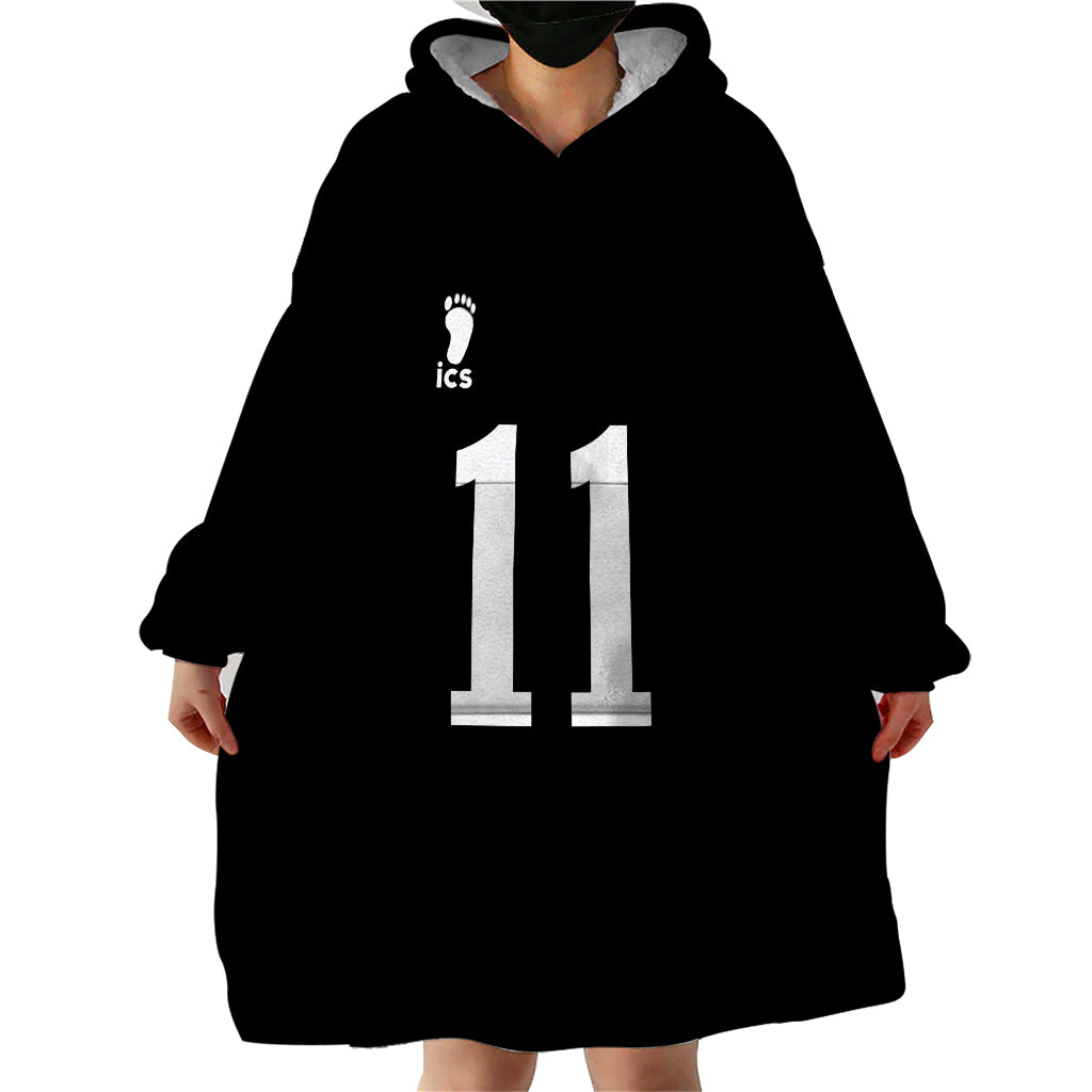 Inarizaki Osamu Miya Wearable Blanket Hoodie Haikyuu Anime Style