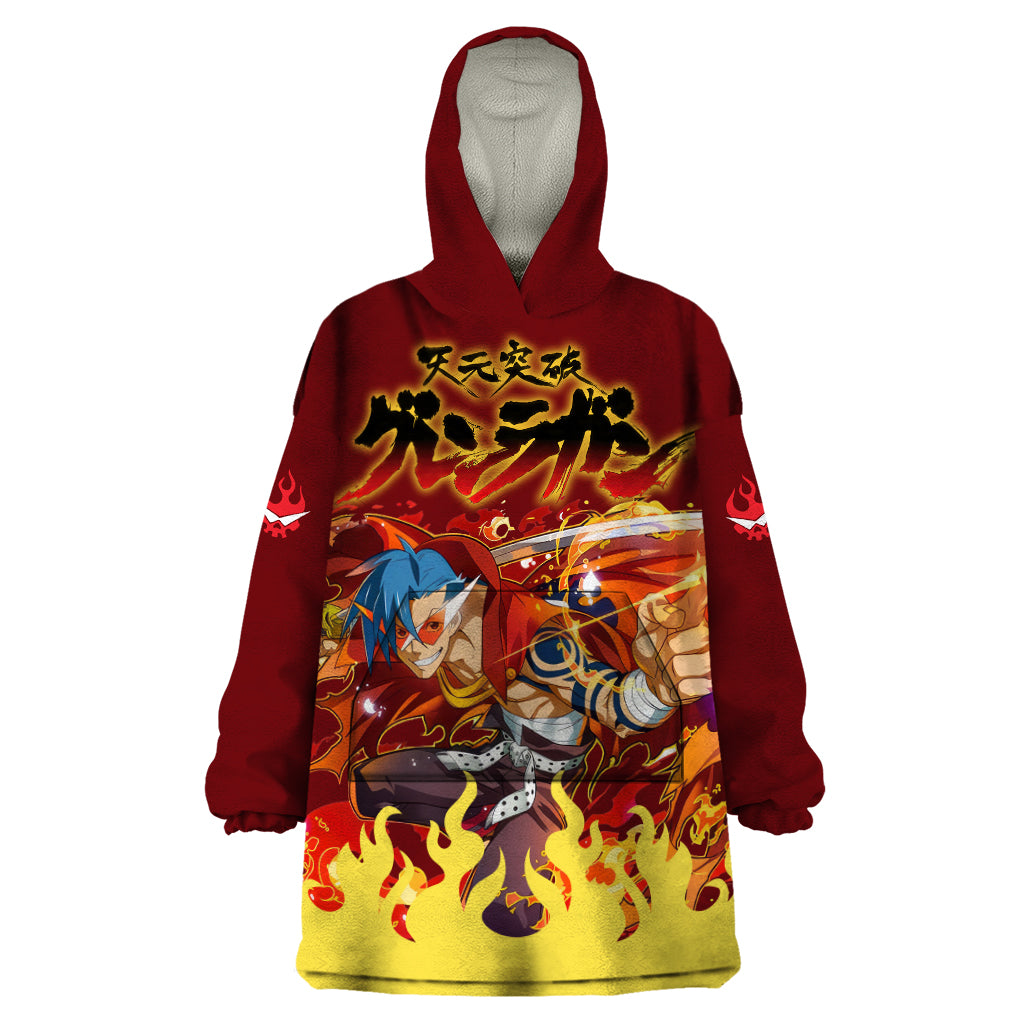 Kamina Wearable Blanket Hoodie Tengen Toppa Gurren Lagann
