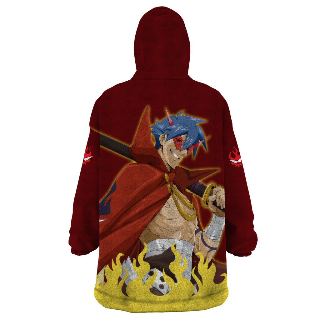 Kamina Wearable Blanket Hoodie Tengen Toppa Gurren Lagann