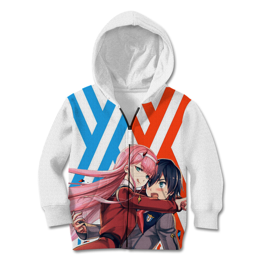 Hiro and Zero Two Strelitzia Kid Hoodie Anime Style