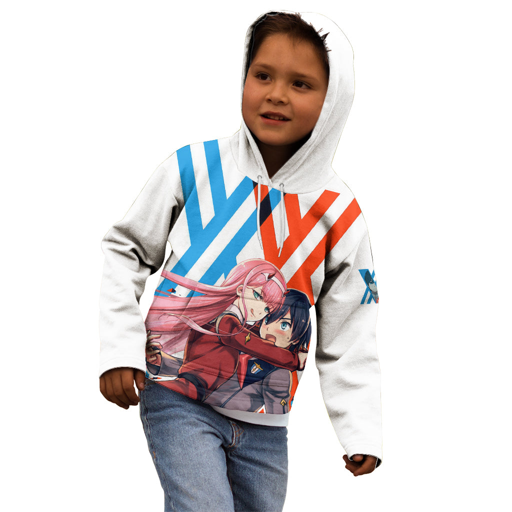 Hiro and Zero Two Strelitzia Kid Hoodie Anime Style