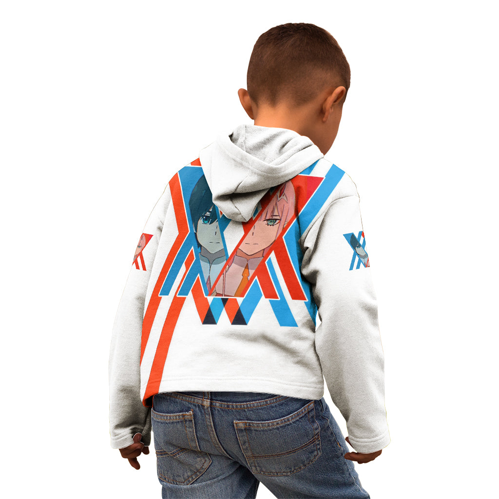 Hiro and Zero Two Strelitzia Kid Hoodie Anime Style