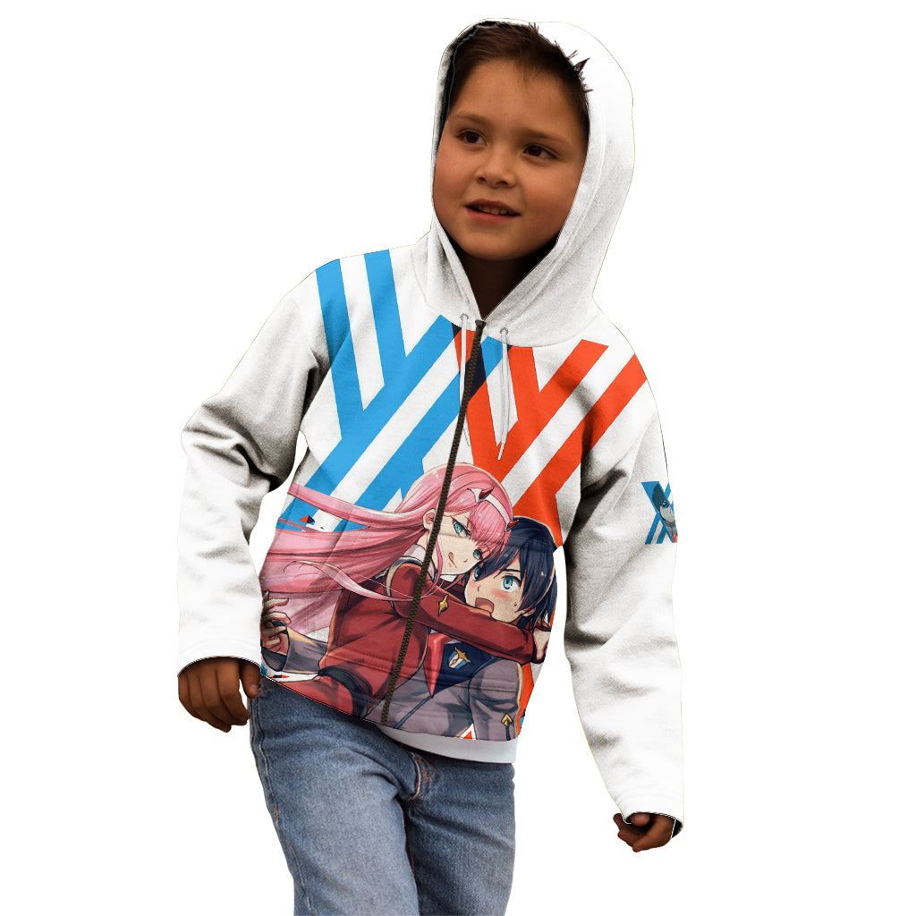 Hiro and Zero Two Strelitzia Kid Hoodie Anime Style