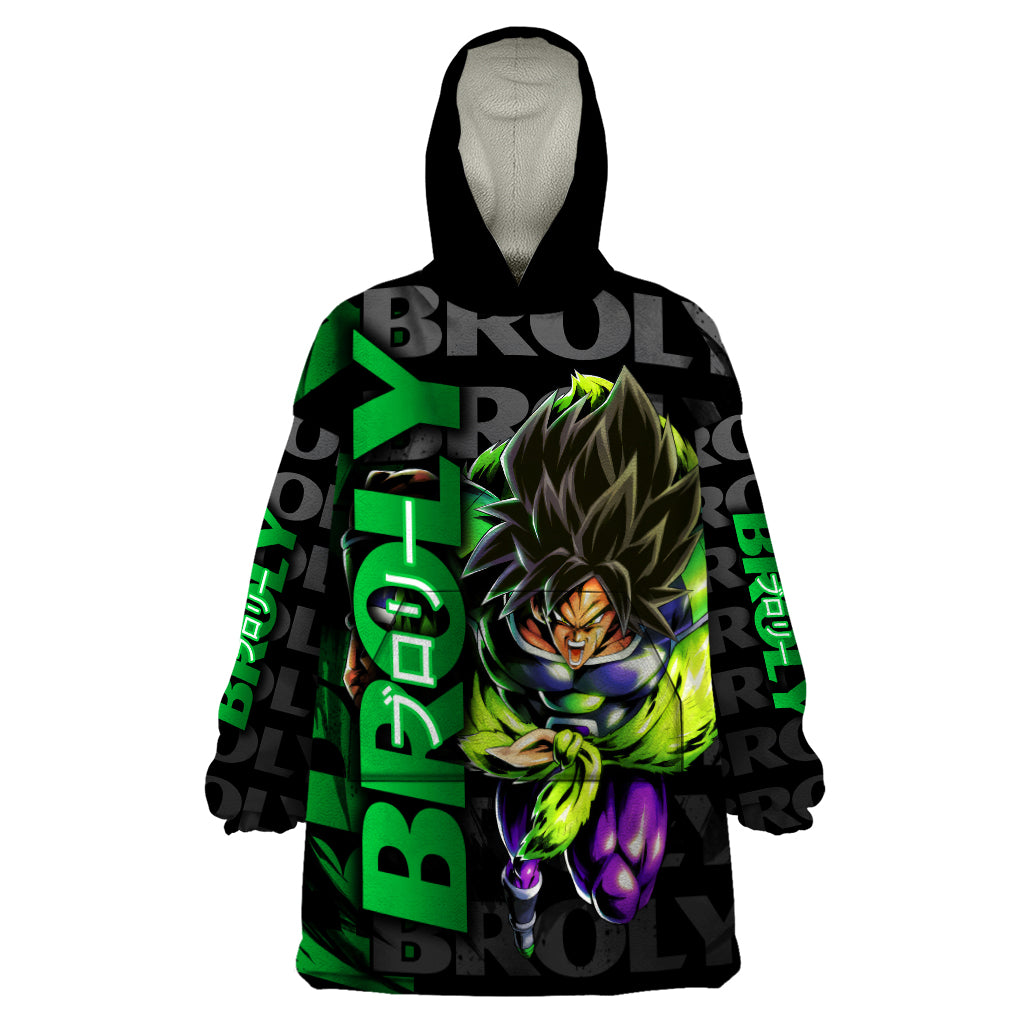 Broly - Dragon Ball Wearable Blanket Hoodie Anime Mix Pattern Style
