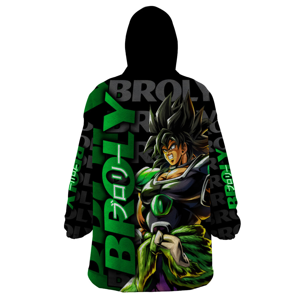 Broly - Dragon Ball Wearable Blanket Hoodie Anime Mix Pattern Style