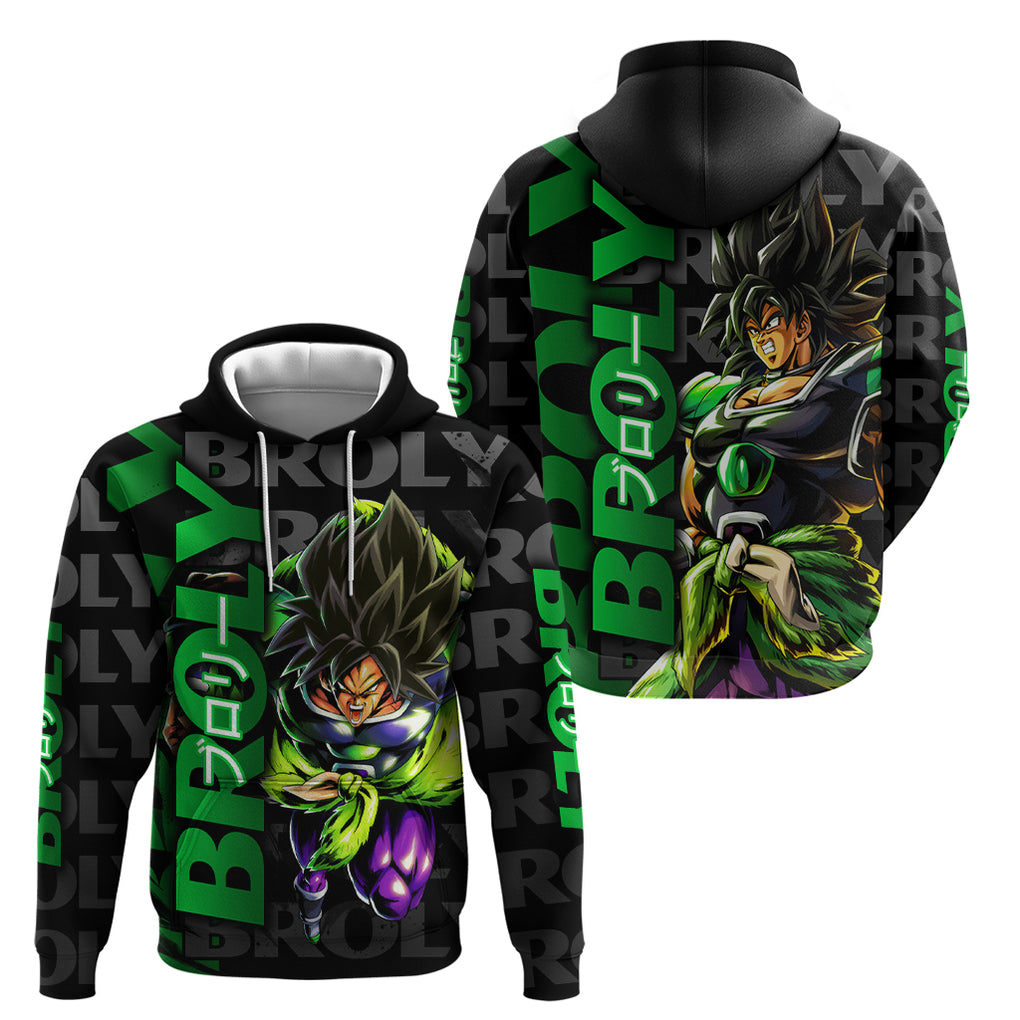Broly - Dragon Ball Zip Hoodie Anime Mix Pattern Style
