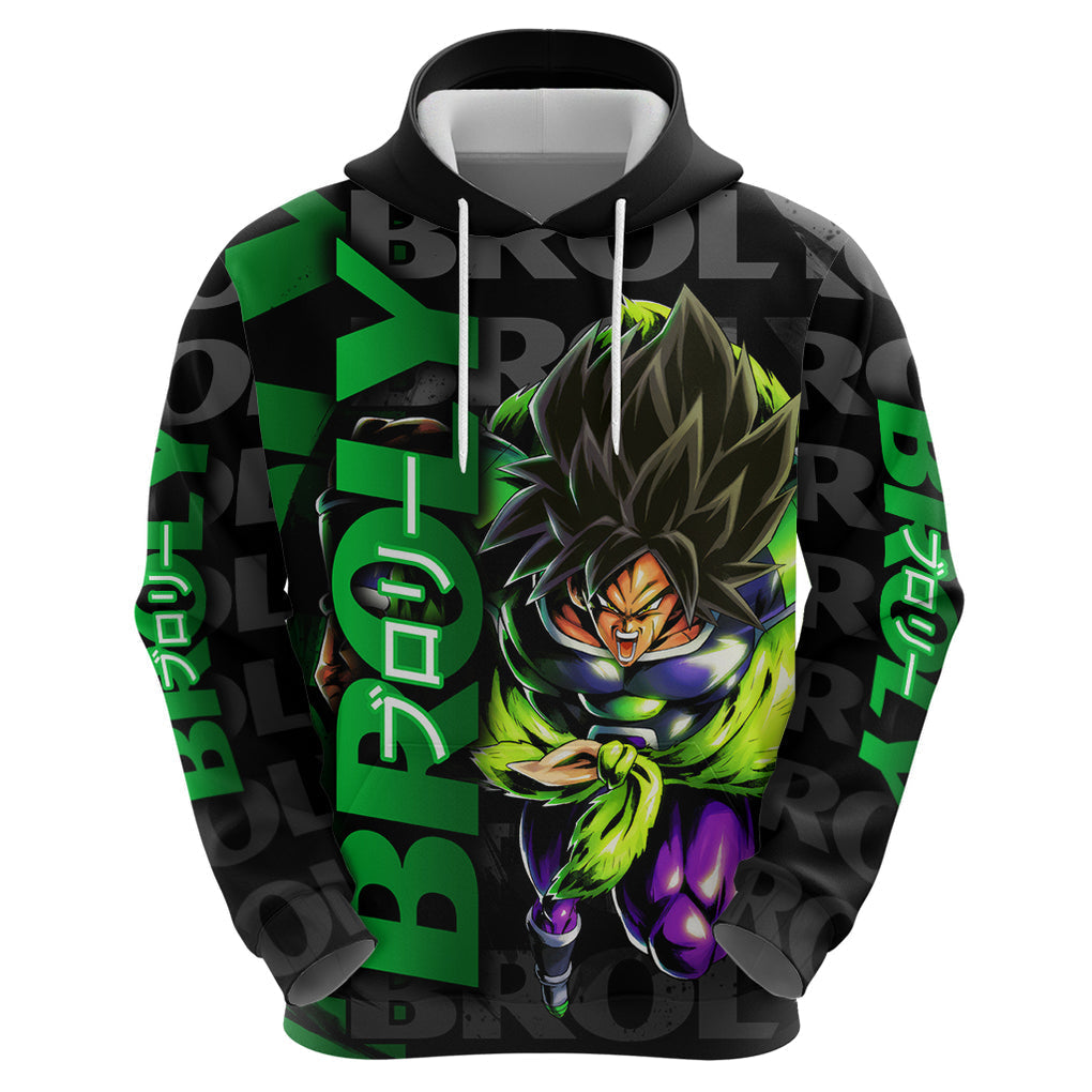 Broly - Dragon Ball Zip Hoodie Anime Mix Pattern Style